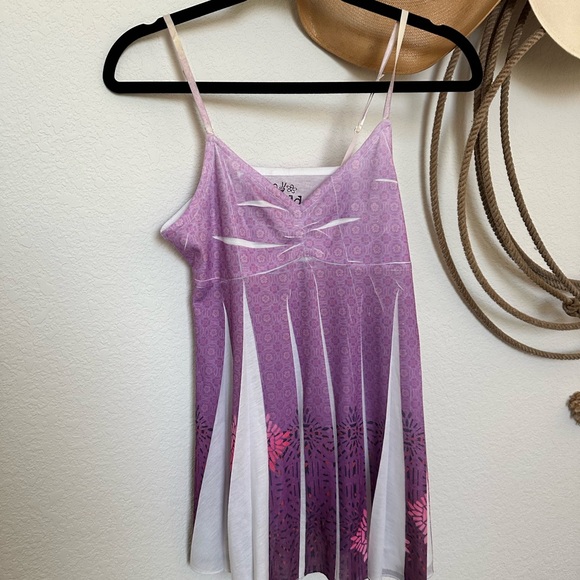 Mudd Lavender and White Patterned Camisole - Picture 1 of 6